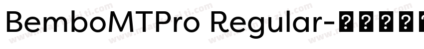 BemboMTPro Regular字体转换